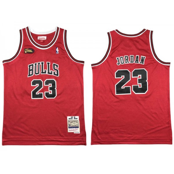 Chicago Bulls #23 Michael Jordan Red 1997/98 Hardwood Classic Jersey