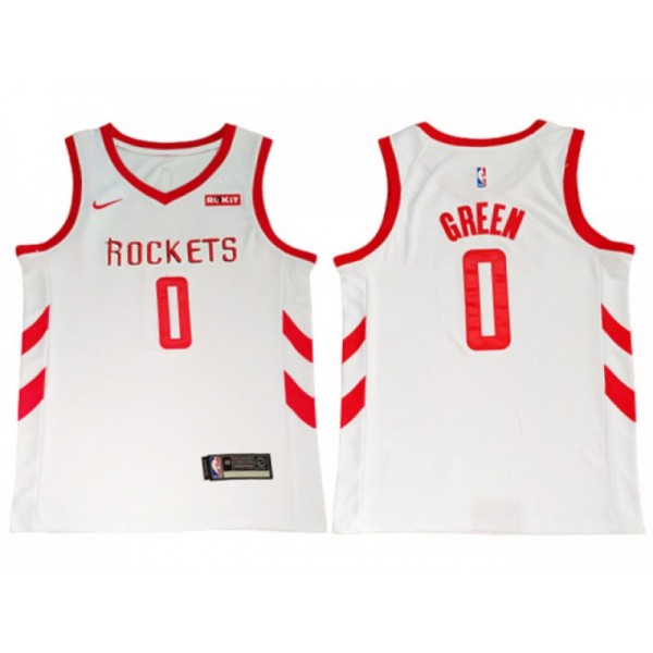 Houston Rockets #0 Jalen Green White Swingman Jersey