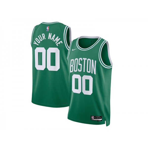 Boston Celtics #00 Green Icon Edition Swingman Custom Jersey