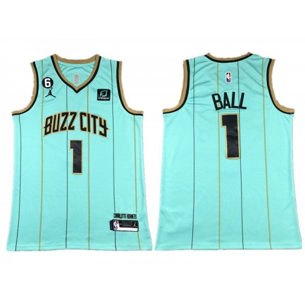 Charlotte Hornets #1 LaMelo Ball Teal City Edition Swingman Jersey