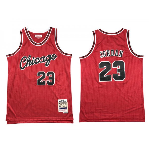 Chicago Bulls #23 Michael Jordan Red 1984-85 Hardwood Classics Jersey