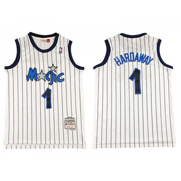 Orlando Magic #1 Anfernee Hardaway White 1993/94 Hardwood Classics Jersey