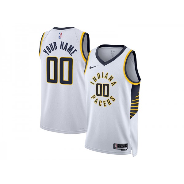 Indiana Pacers #00 White Swingman Custom Jersey