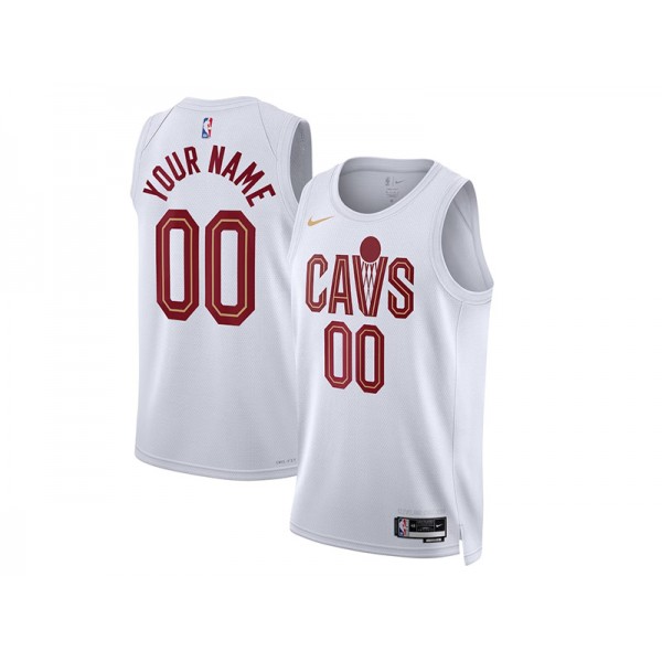 Cleveland Cavaliers #00 White Swingman Custom Jersey