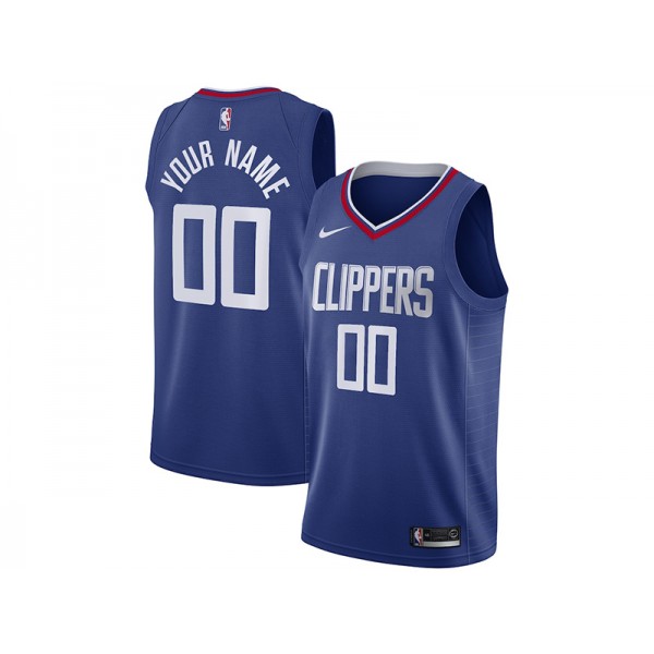 Los Angeles Clippers #00 Blue Icon Edition Swingman Custom Jersey