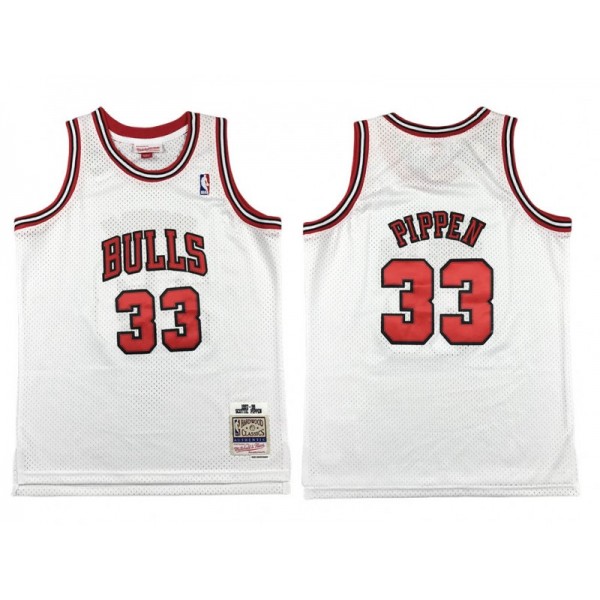 Chicago Bulls #33 Scottie Pippen White 1997/98 Hardwood Classics Jersey