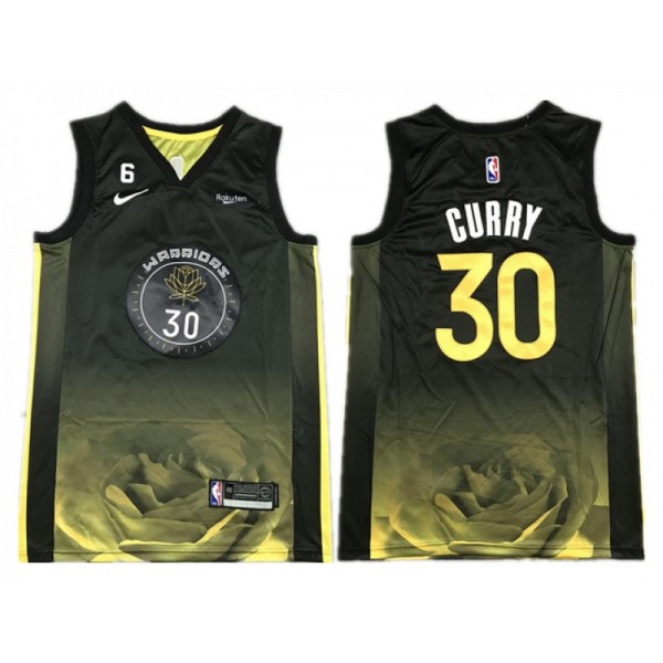 Golden State Warriors #30 Stephen Curry 2022/23 Black City Edition Swingman Jersey