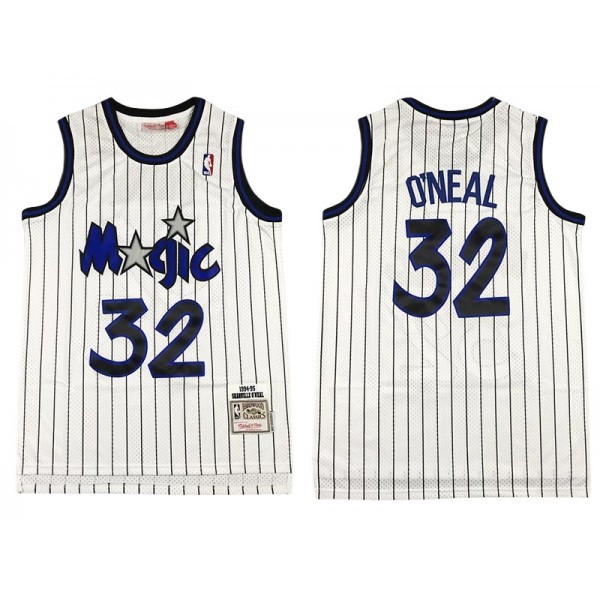 Orlando Magic #32 Shaquille O'Neal White 1993/94 Hardwood Classics Jersey