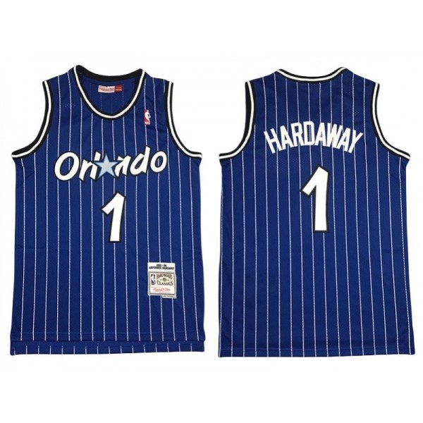 Orlando Magic #1 Anfernee Hardaway Blue 1993/94 Hardwood Classics Jersey