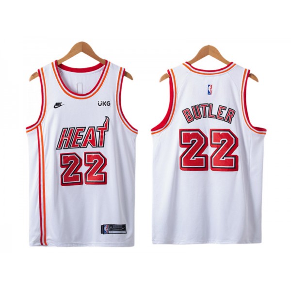 Miami Heat #22 Jimmy Butler 2022/23 White Classic Edition Swingman Jersey