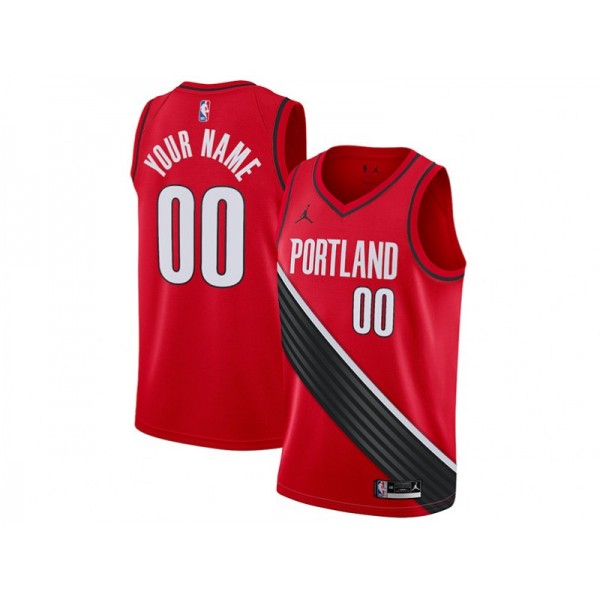 Portland Trail Blazers #00 Red Statement Edition Custom Jersey