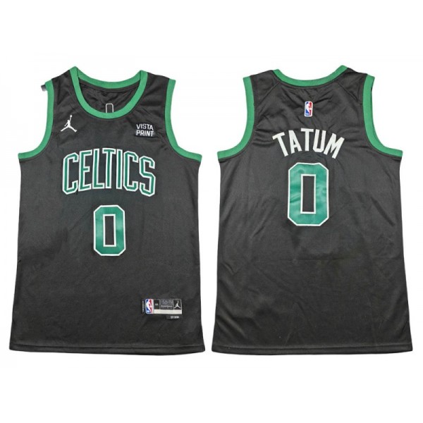 Boston Celtics #0 Jayson Tatum Black Statement Swingman Jersey