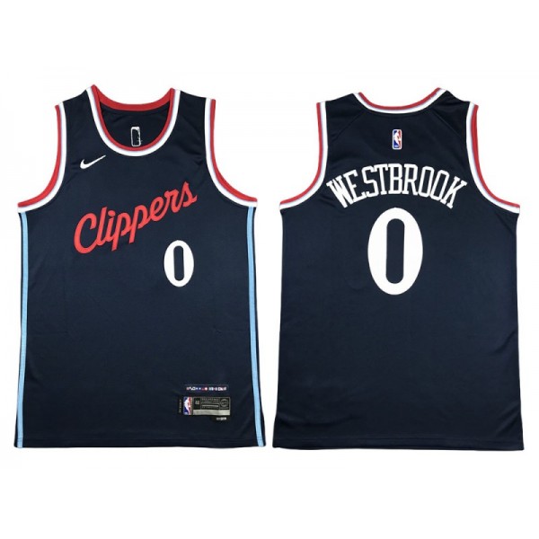 Los Angeles Clippers #0 Russell Westbrook Navy 2024/25 Swingman Jersey