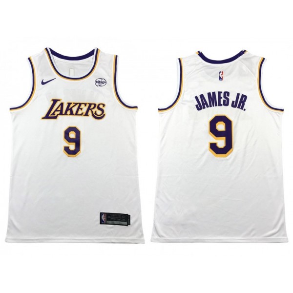 Los Angeles Lakers #9 Bronny James White Swingman Jersey