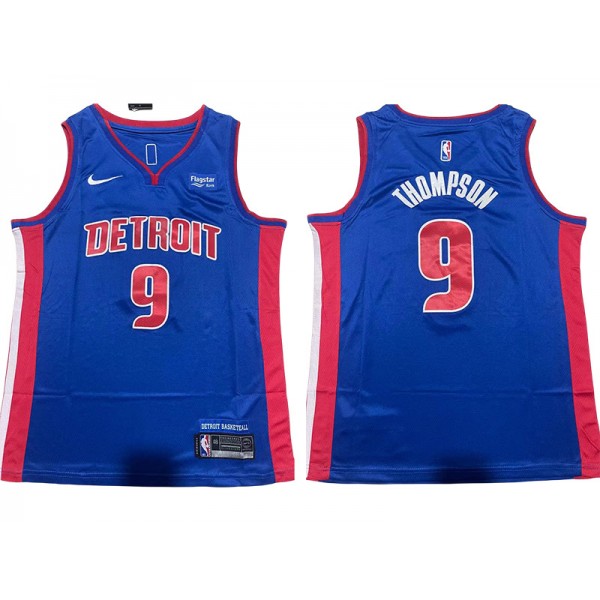 Detroit Pistons #9 Ausar Thompson Blue Swingman Jersey