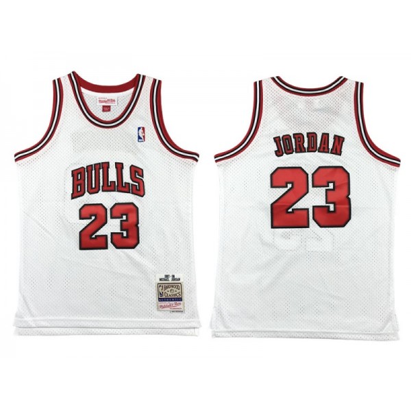 Chicago Bulls #23 Michael Jordan White 1997/98 Hardwood Classic Jersey