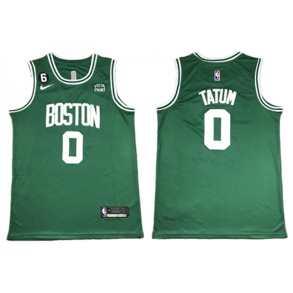 Boston Celtics #0 Jayson Tatum Green Swingman Jersey