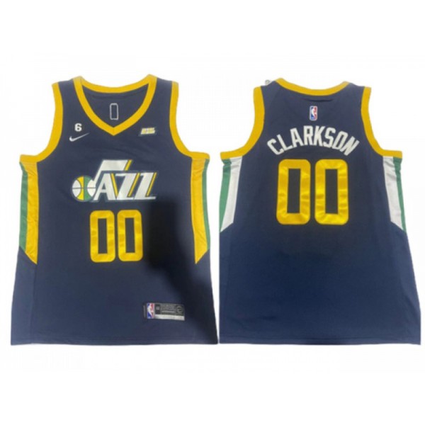 Utah Jazz #00 Jordan Clarkson Navy Swingman Jersey