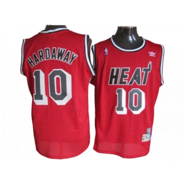 Miami Heat #10 Tim Hardaway Red Hardwood Classic Jersey