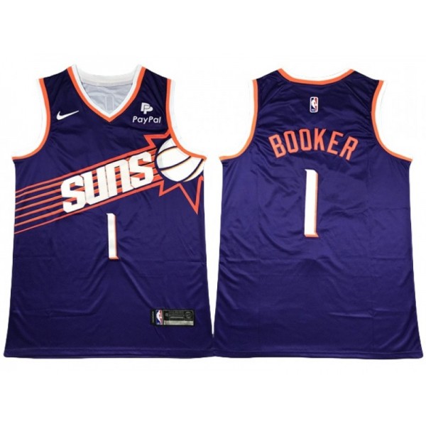 Phoenix Suns #1 Devin Booker Purple 2023/24 Swingman Jersey