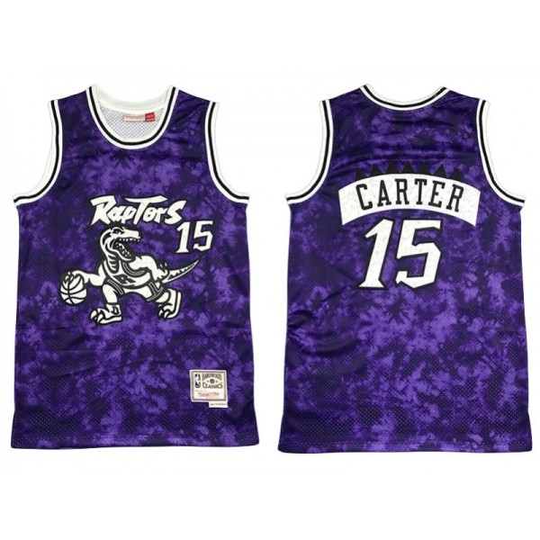 Toronto Raptors #15 Vince Carter Purple Sky Hardwood Classics Jersey