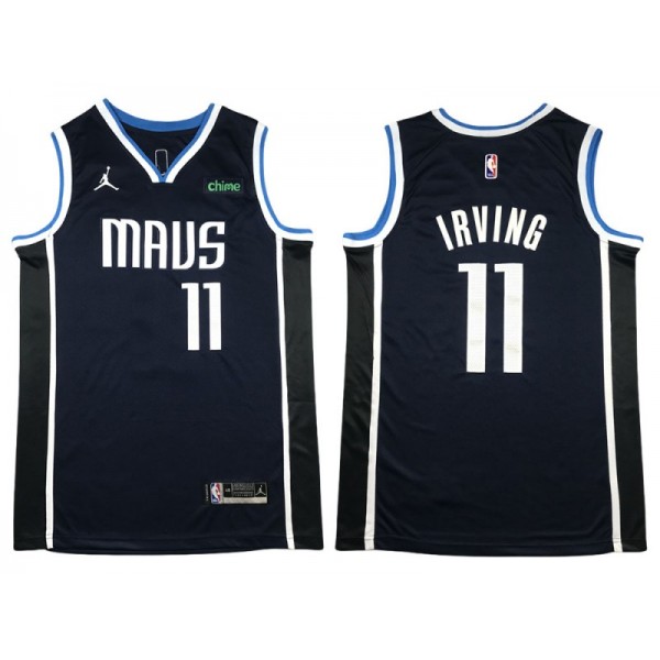 Dallas Mavericks #11 Kyrie Irving 2022-23 Navy Statement Swingman Jersey