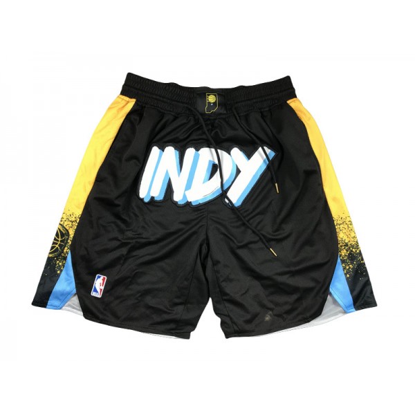 Indiana Pacers "INDY" Black City Edition Basketball Shorts