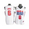 USA Basketball #6 Patrick Ewing 1992 Olympic Jersey - Navy/White