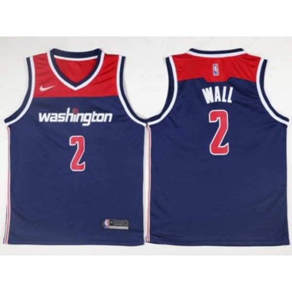 Washington Wizards #2 John Wall Navy Swingman Jersey