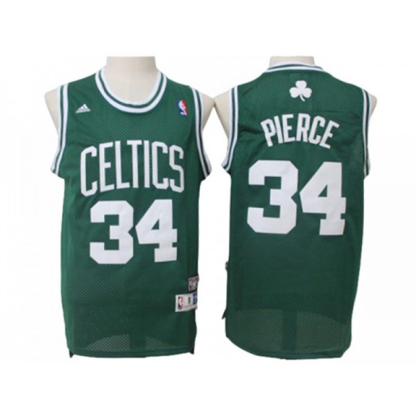 Boston Celtics #34 Paul Pierce Green Hardwood Classics Jersey