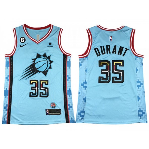 Phoenix Suns #35 Kevin Durant 2022/23 Teal City Edition Swingman Jersey