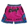 Chicago Bulls Just Don "Chicago" Pink Basketball Shorts