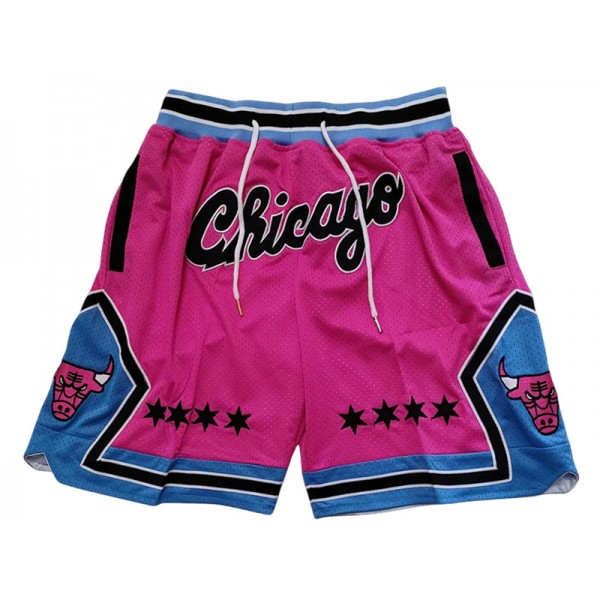 Chicago Bulls Just Don "Chicago" Pink Basketball Shorts