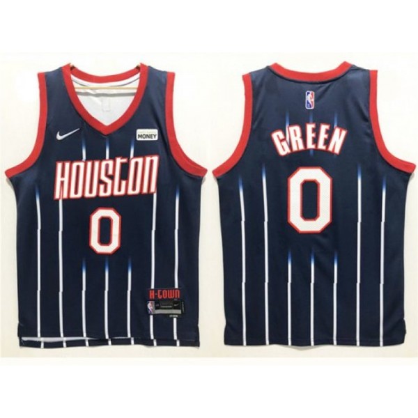 Houston Rockets #0 Jalen Green Navy 2021/22 City Edition Swingman Jersey