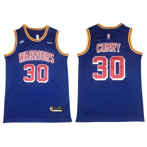 Golden State Warriors #30 Stephen Curry 2020/21 Blue Classic Edition Swingman Jersey