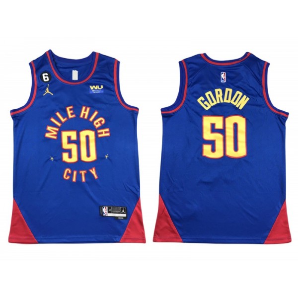 Denver Nuggets #50 Aaron Gordon 2022-23 Blue Statement Swingman Jersey