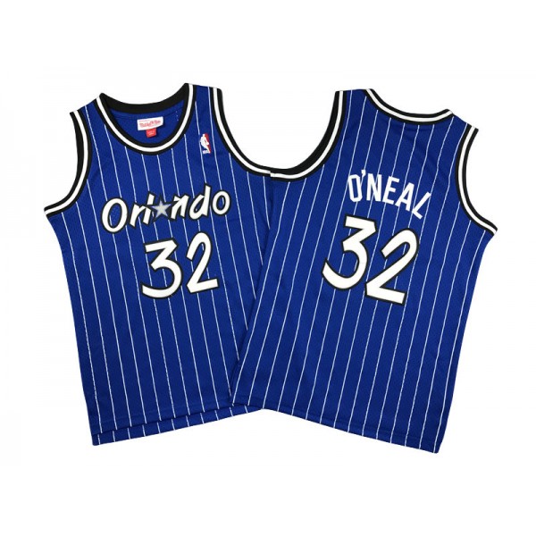 Orlando Magic #32 Shaquille O'Neal Blue 1994/95 Hardwood Classics Jersey