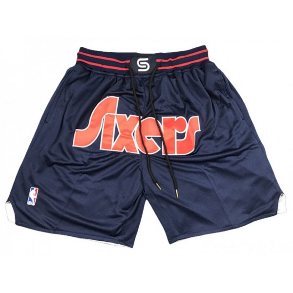 Philadelphia 76ers Just Don "Sixers" Navy City Edition Basketball Shorts