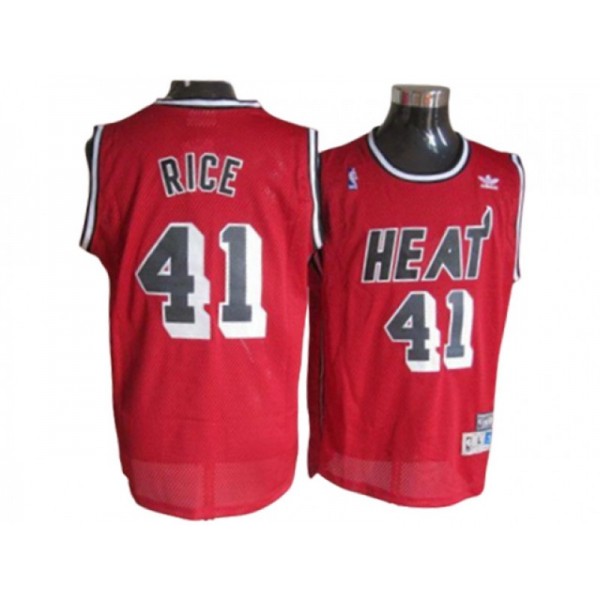 Miami Heat #41 Glen Rice Red Hardwood Classic Jersey