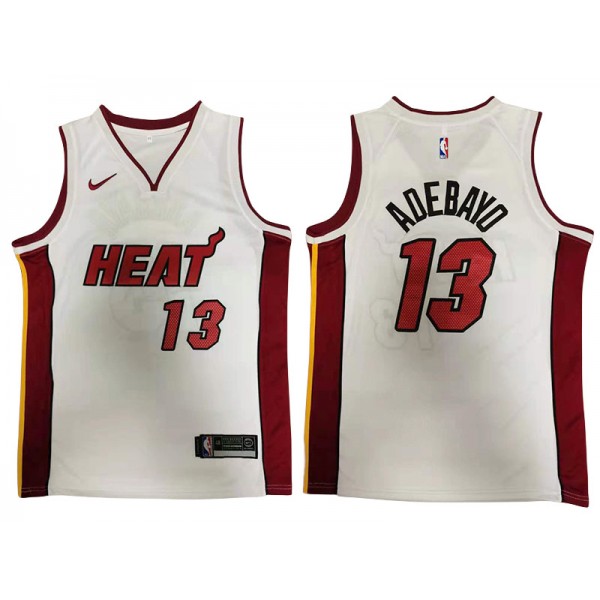 Miami Heat #13 Bam Adebayo White Swingman Jersey