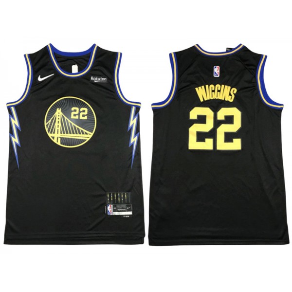 Golden State Warriors #22 Andrew Wiggins Black 75th City Edition Swingman Jersey