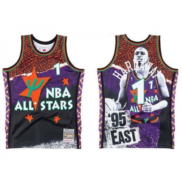 Orlando Magic #1 Anfernee Hardaway 1995 All-Star Game Fashion Hardwood Classic Jersey