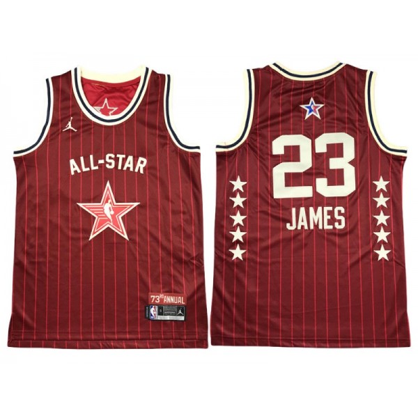 Los Angeles Lakers #23 Lebron James Red 2024 NBA All-Star Game Swingman Jersey