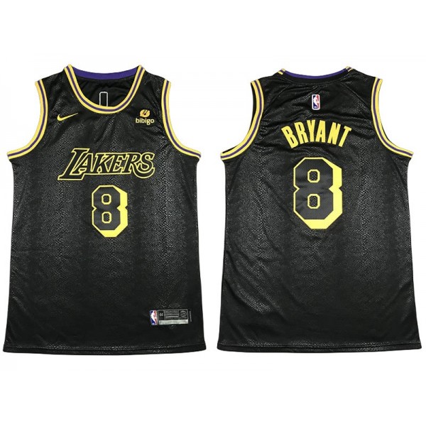 Los Angeles Lakers #8 Kobe Bryant Black City Edition Swingman Jersey