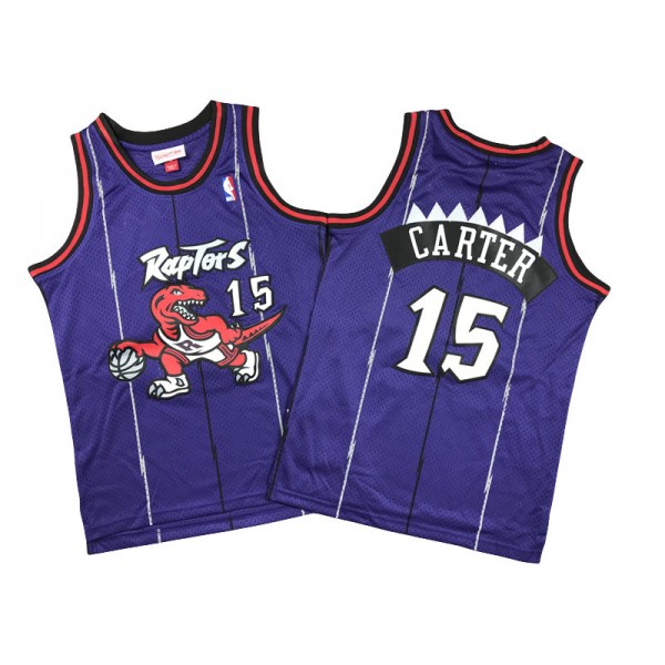 Toronto Raptors #15 Vince Carter Purple 1998/99 Throwback Jersey