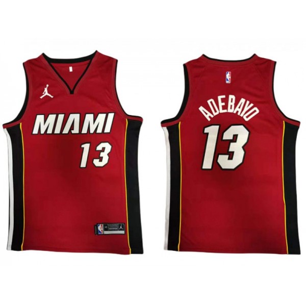 Miami Heat #13 Bam Adebayo Red Swingman Jersey