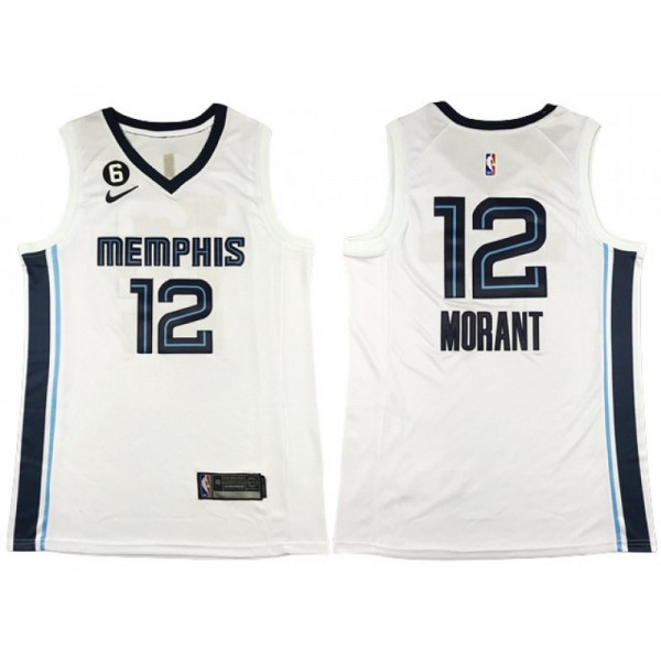 Memphis Grizzlies #12 Ja Morant 2022/23 White Swingman Jersey