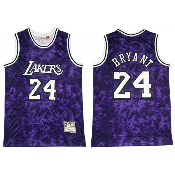 Los Angeles Lakers #24 Kobe Bryant Purple Sky Hardwood Classics Jersey