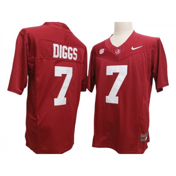 Alabama Crimson Tide #7 Trevon Diggs Red Vapor F.U.S.E. Limited Jersey