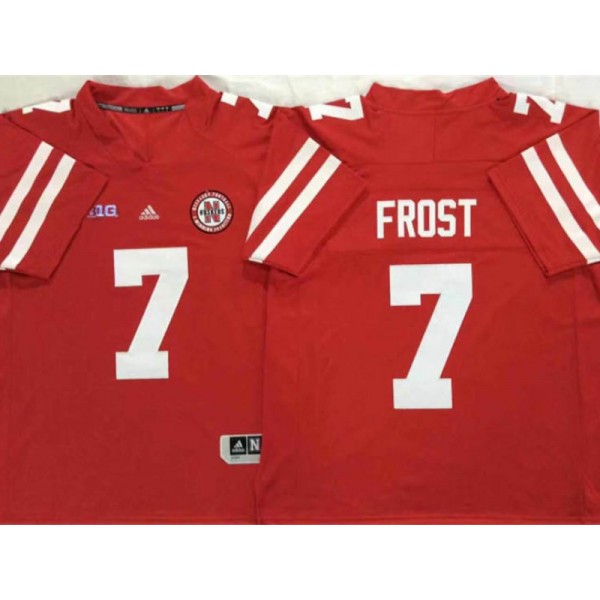 NCAA Nebraska Cornhuskers #7 Scott Frost Red College Football Jersey